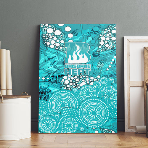 Brisbane Heat Canvas Wall Art Graffiti Urban Aboriginal Dot Abstract Design