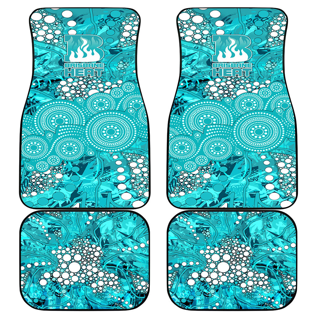 Brisbane Heat Car Mats Graffiti Urban Aboriginal Dot Abstract Design