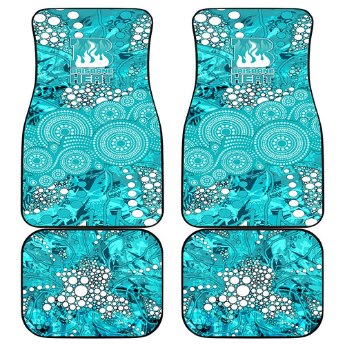 Brisbane Heat Car Mats Graffiti Urban Aboriginal Dot Abstract Design