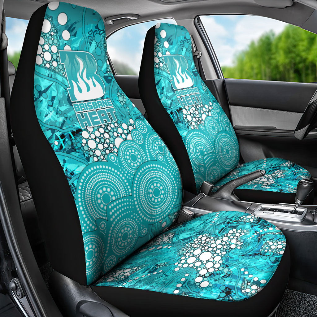 Brisbane Heat Car Seat Cover Graffiti Urban Aboriginal Dot Abstract Design