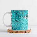 Brisbane Heat Ceramic Mug Graffiti Urban Aboriginal Dot Abstract Design