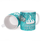 Brisbane Heat Ceramic Mug Graffiti Urban Aboriginal Dot Abstract Design