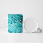 Brisbane Heat Ceramic Mug Graffiti Urban Aboriginal Dot Abstract Design