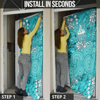 Brisbane Heat Door Cover Graffiti Urban Aboriginal Dot Abstract Design