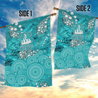 Brisbane Heat Garden Flag Graffiti Urban Aboriginal Dot Abstract Design
