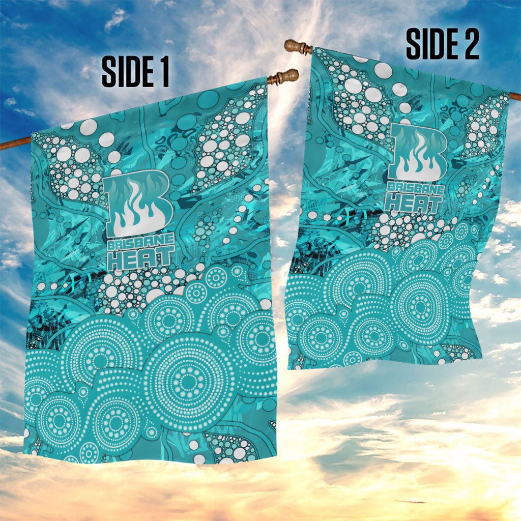 Brisbane Heat Garden Flag Graffiti Urban Aboriginal Dot Abstract Design