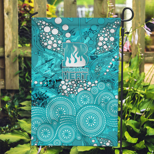 Brisbane Heat Garden Flag Graffiti Urban Aboriginal Dot Abstract Design