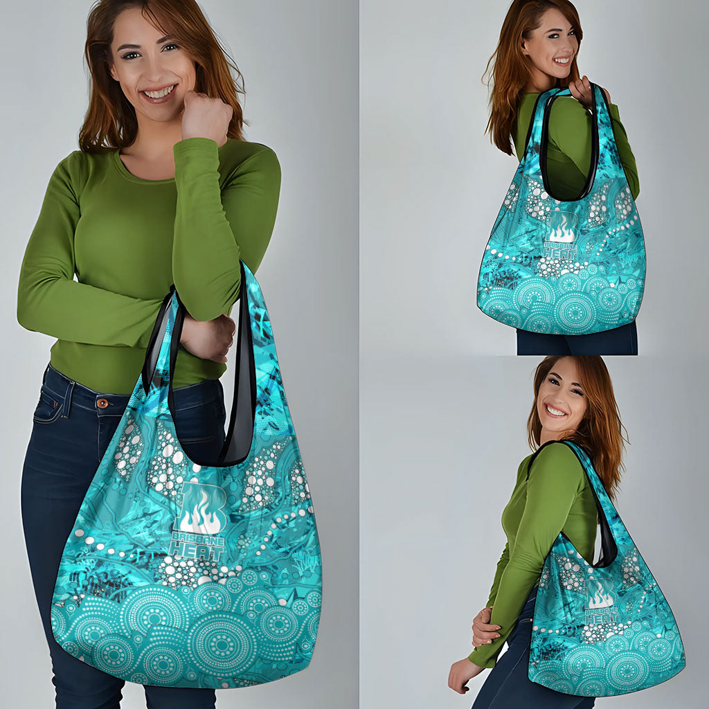 Brisbane Heat Grocery Bag Graffiti Urban Aboriginal Dot Abstract Design
