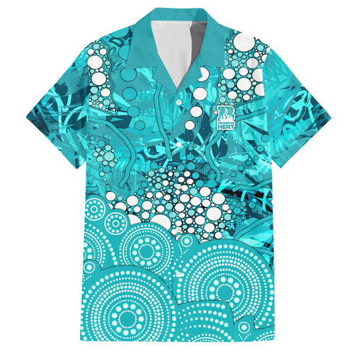 Brisbane Heat Hawaiian Shirt Graffiti Urban Aboriginal Dot Abstract Design