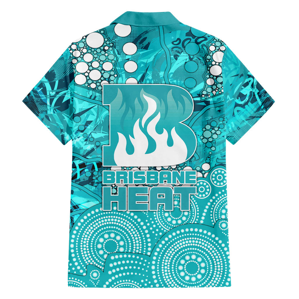 Brisbane Heat Hawaiian Shirt Graffiti Urban Aboriginal Dot Abstract Design