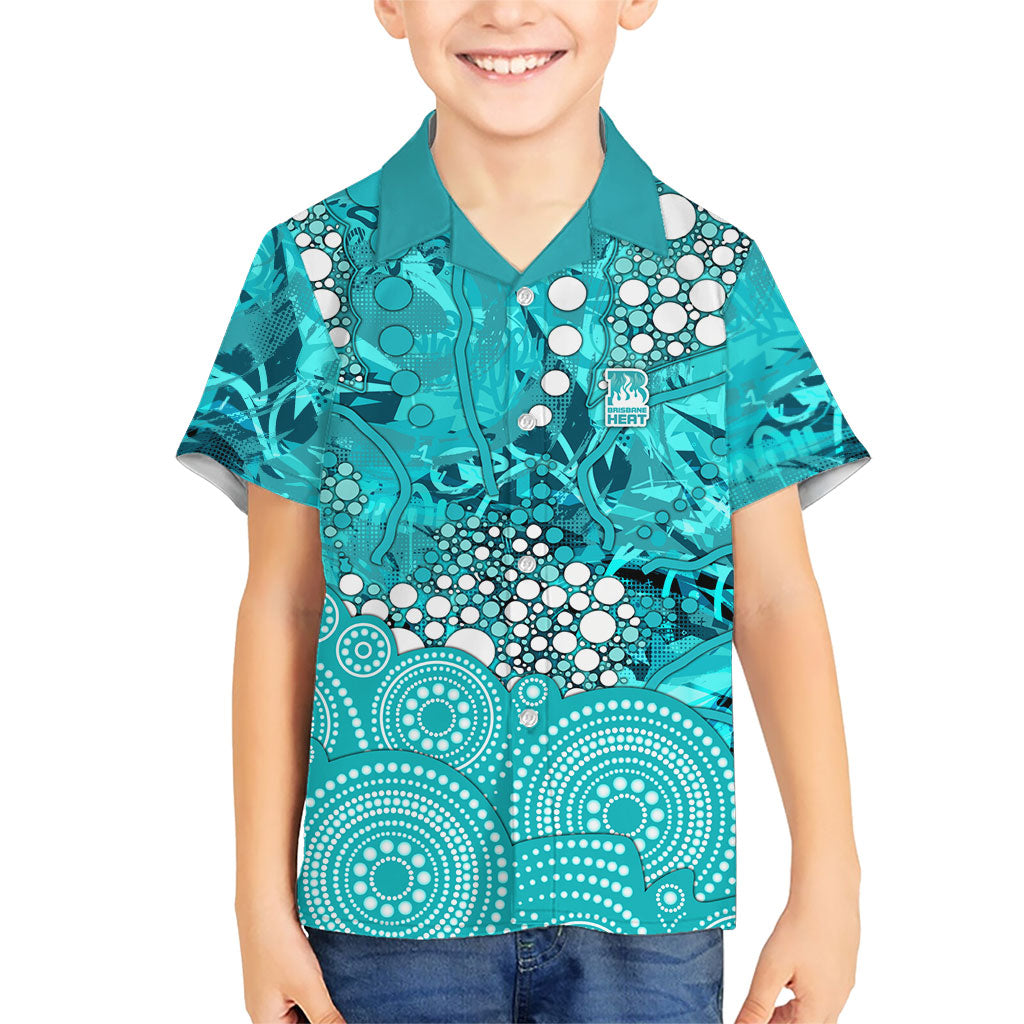 Brisbane Heat Hawaiian Shirt Graffiti Urban Aboriginal Dot Abstract Design