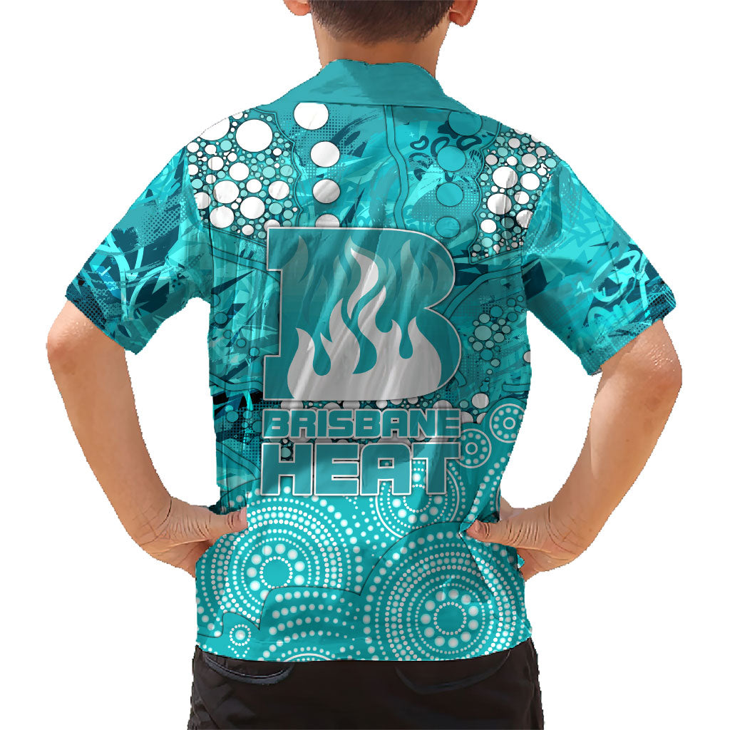 Brisbane Heat Hawaiian Shirt Graffiti Urban Aboriginal Dot Abstract Design
