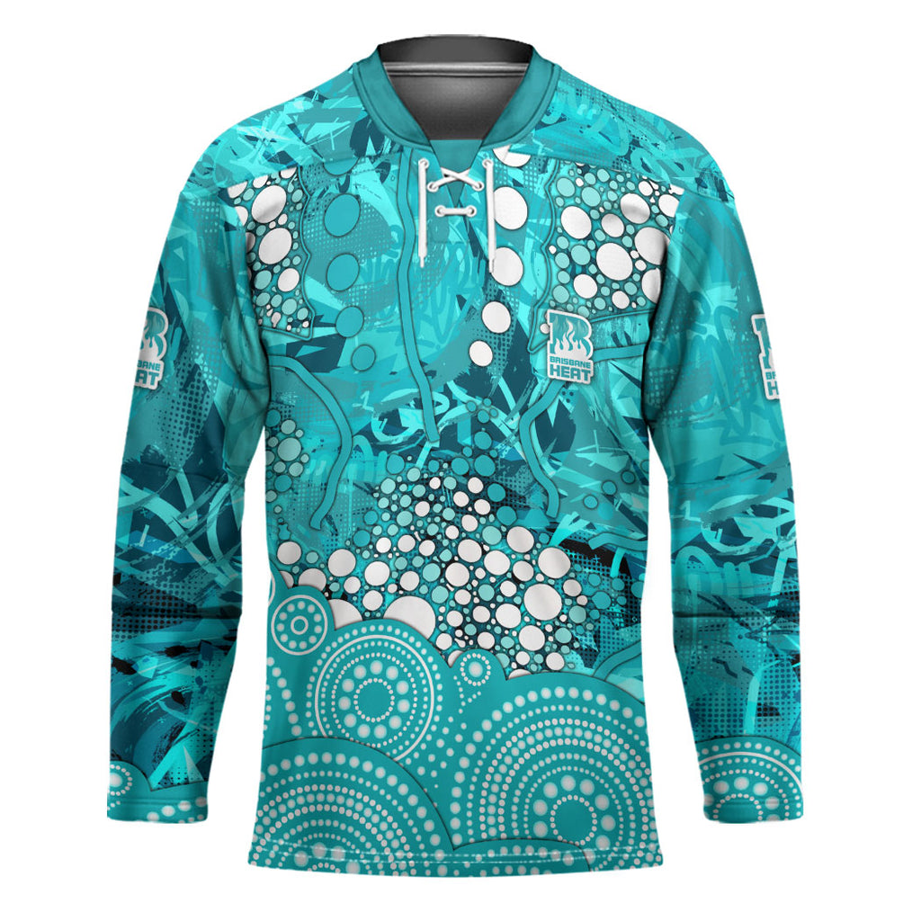 Brisbane Heat Hockey Jersey Graffiti Urban Aboriginal Dot Abstract Design