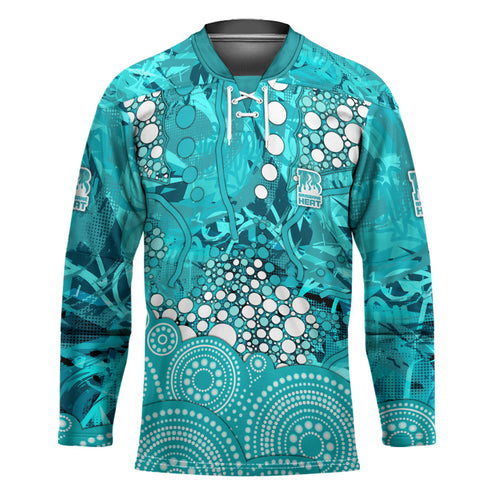 Brisbane Heat Hockey Jersey Graffiti Urban Aboriginal Dot Abstract Design