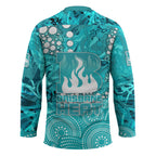 Brisbane Heat Hockey Jersey Graffiti Urban Aboriginal Dot Abstract Design