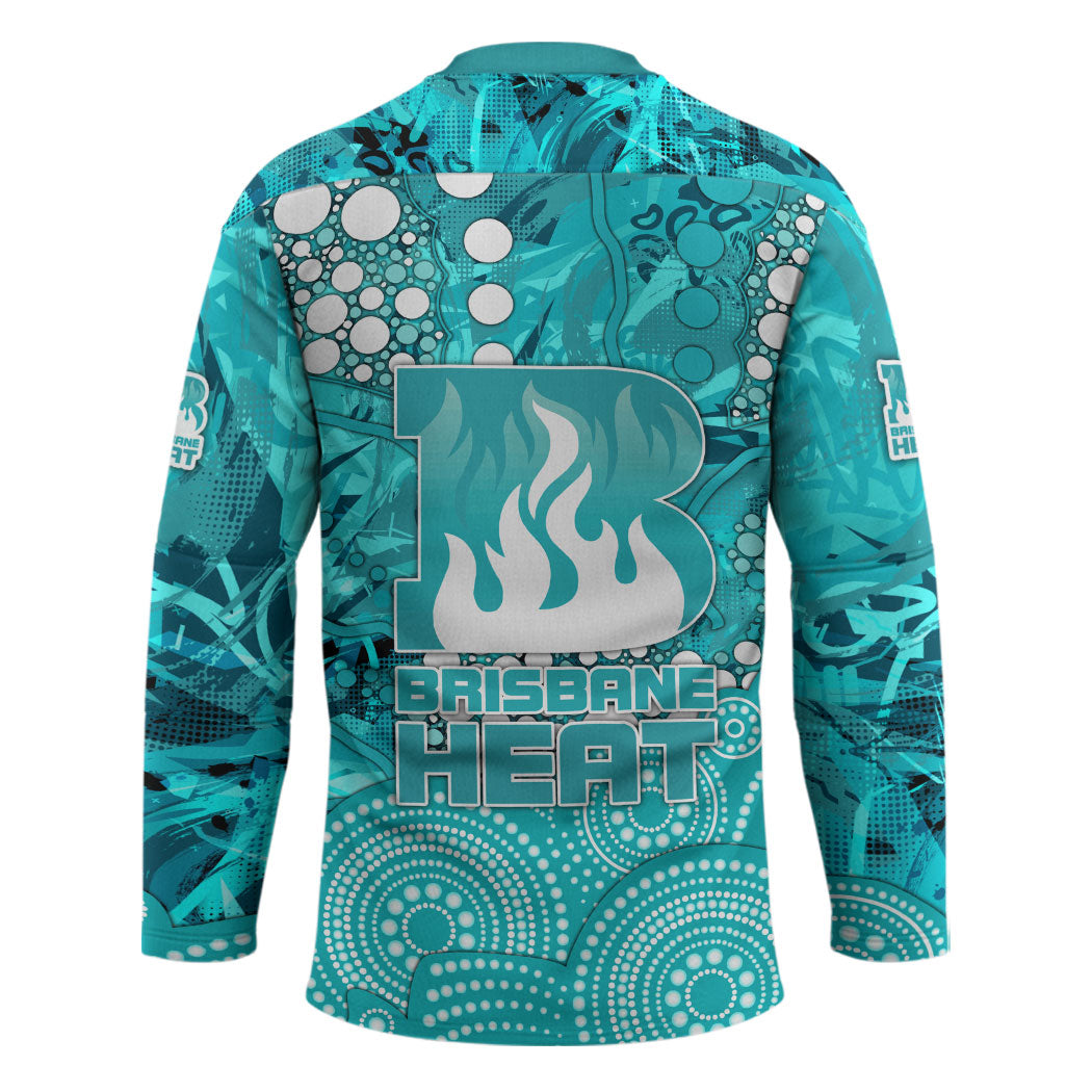 Brisbane Heat Hockey Jersey Graffiti Urban Aboriginal Dot Abstract Design