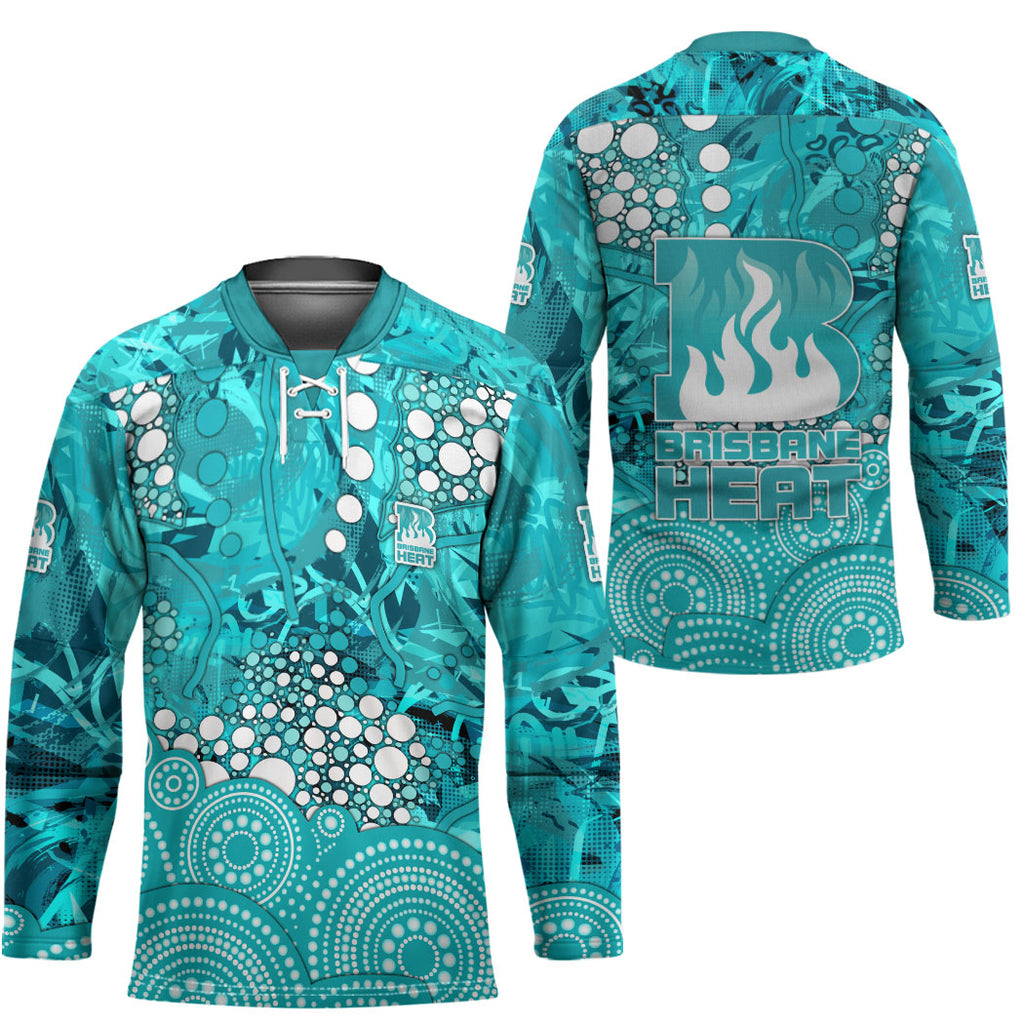Brisbane Heat Hockey Jersey Graffiti Urban Aboriginal Dot Abstract Design