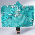 Brisbane Heat Hooded Blanket Graffiti Urban Aboriginal Dot Abstract Design