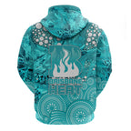Brisbane Heat Hoodie Graffiti Urban Aboriginal Dot Abstract Design