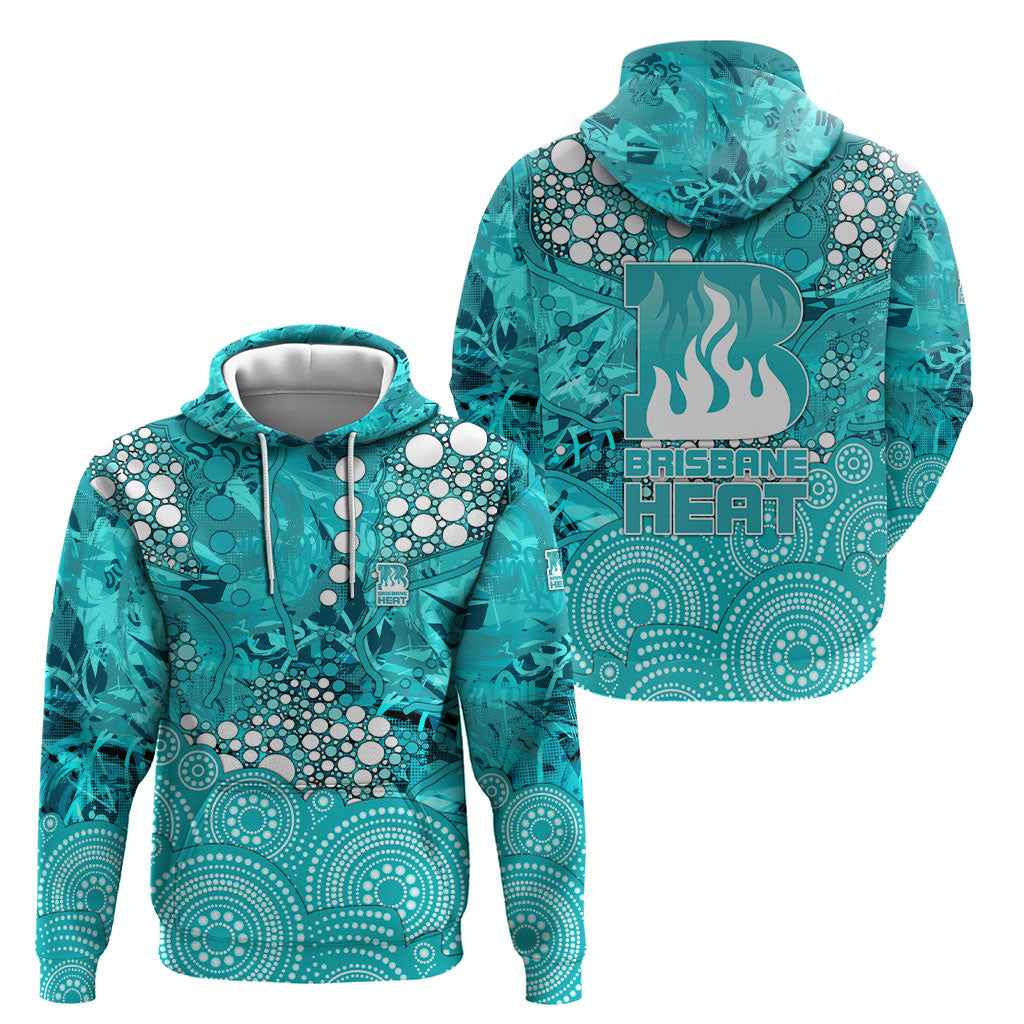 Brisbane Heat Hoodie Graffiti Urban Aboriginal Dot Abstract Design