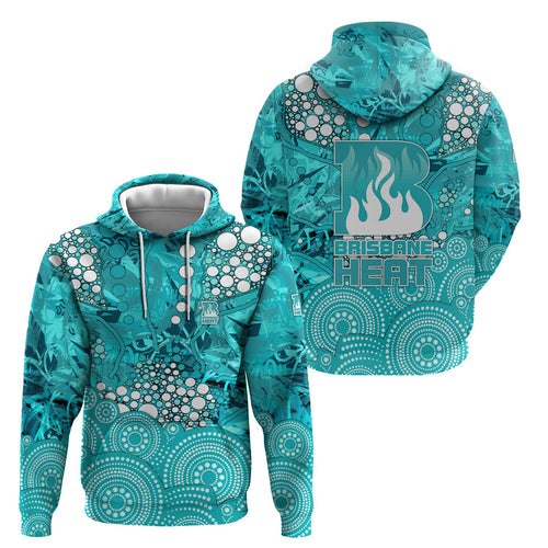 Brisbane Heat Hoodie Graffiti Urban Aboriginal Dot Abstract Design