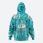 Brisbane Heat Hoodie Graffiti Urban Aboriginal Dot Abstract Design
