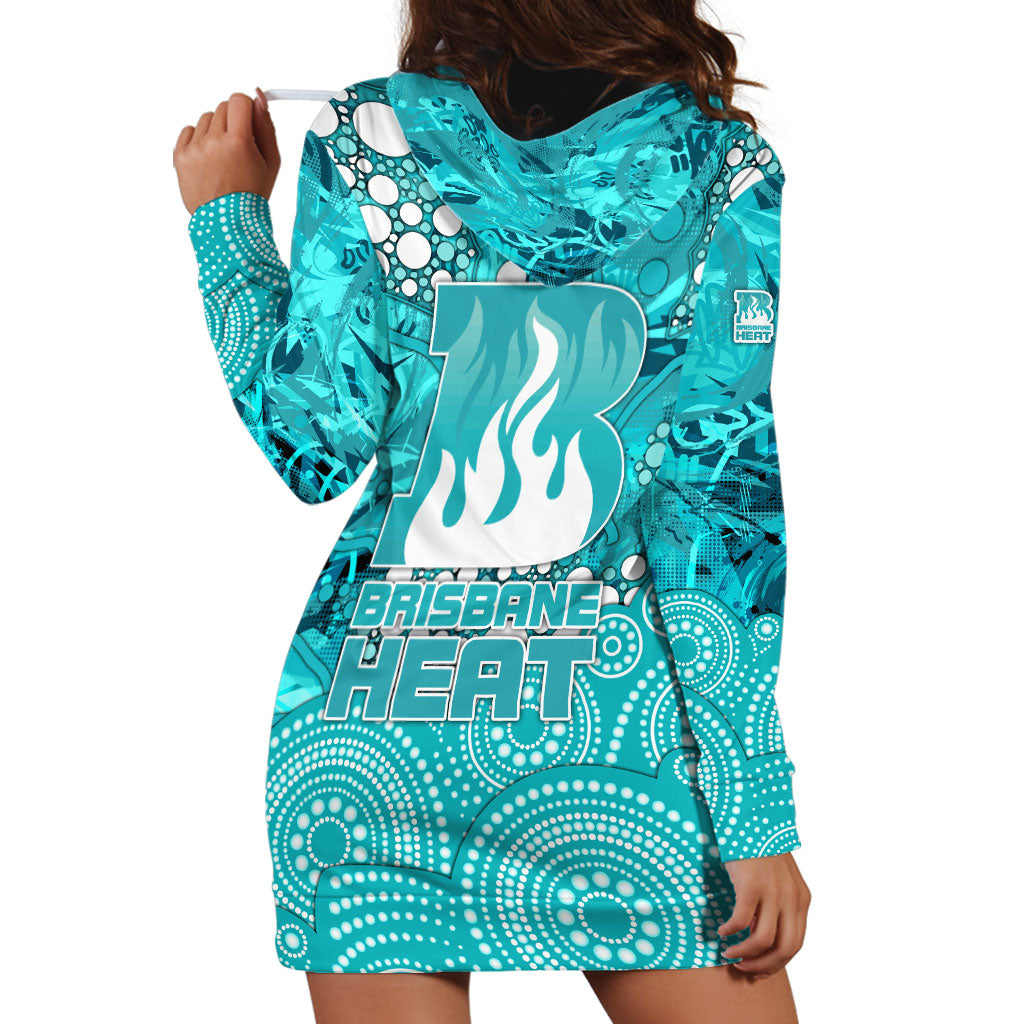 Brisbane Heat Hoodie Dress Graffiti Urban Aboriginal Dot Abstract Design