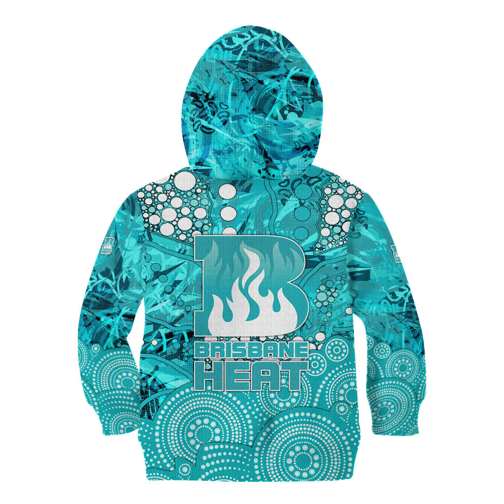 Brisbane Heat Kid Hoodie Graffiti Urban Aboriginal Dot Abstract Design