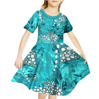 Brisbane Heat Kid Short Sleeve Dress Graffiti Urban Aboriginal Dot Abstract Design