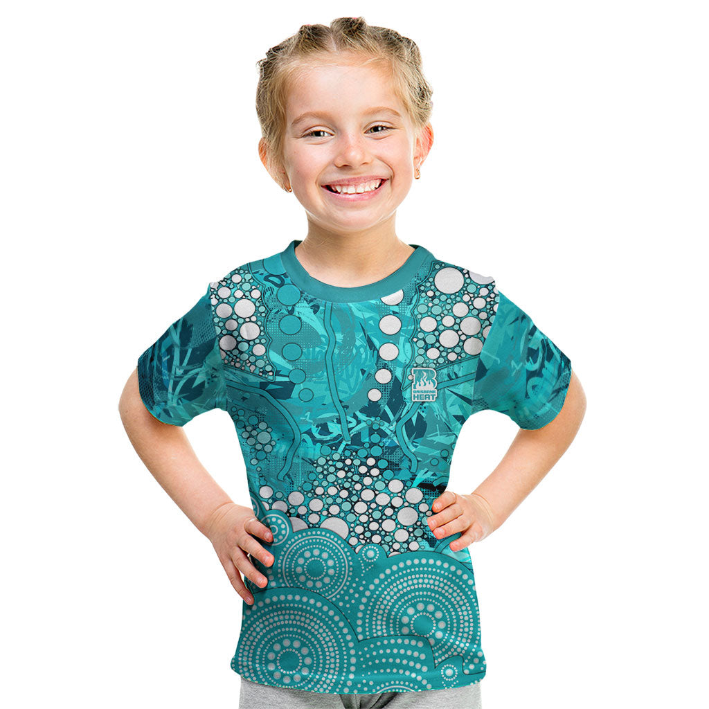 Brisbane Heat Kid T Shirt Graffiti Urban Aboriginal Dot Abstract Design
