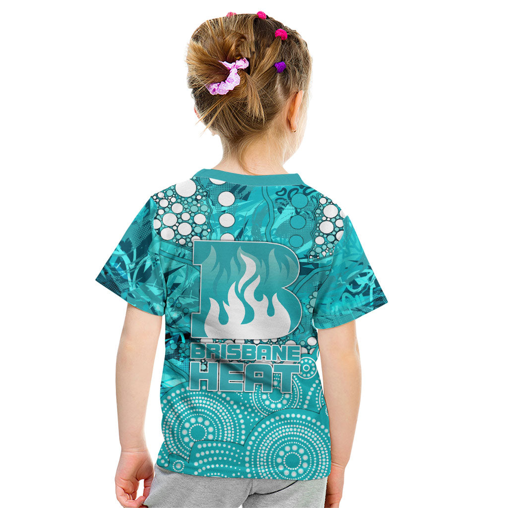 Brisbane Heat Kid T Shirt Graffiti Urban Aboriginal Dot Abstract Design
