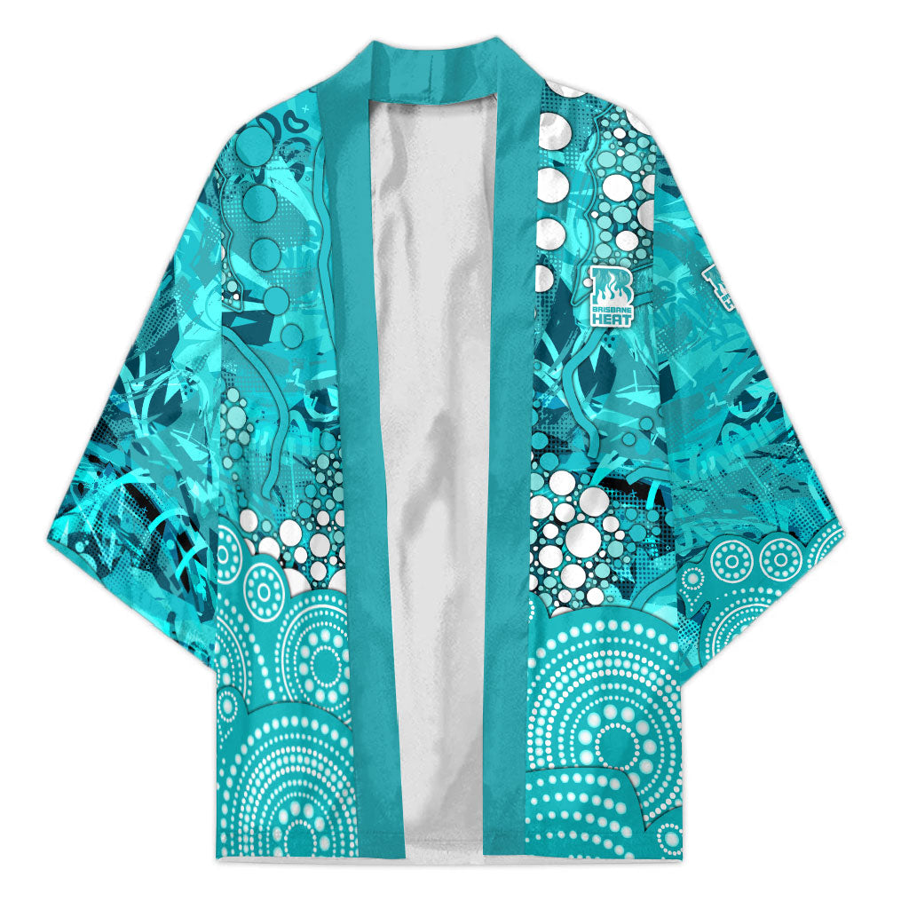 Brisbane Heat Kimono Graffiti Urban Aboriginal Dot Abstract Design