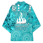 Brisbane Heat Kimono Graffiti Urban Aboriginal Dot Abstract Design