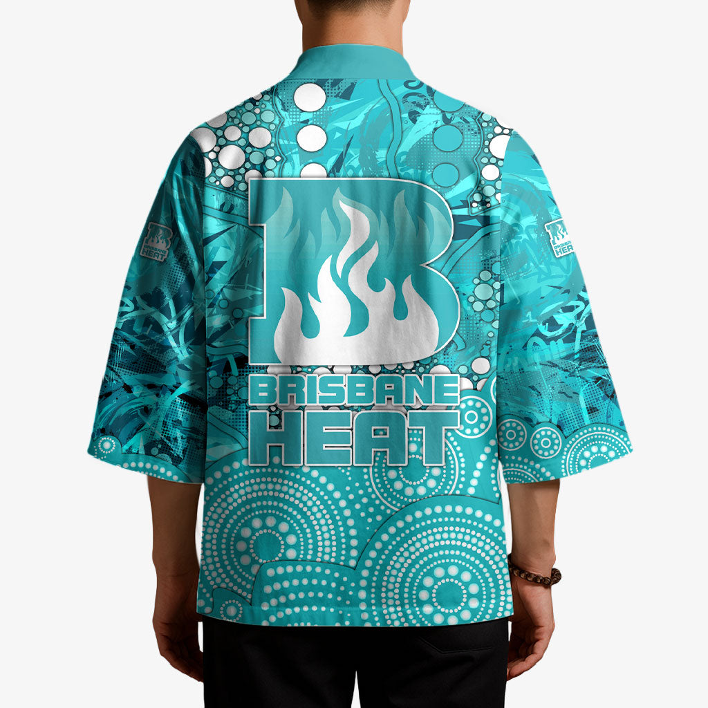 Brisbane Heat Kimono Graffiti Urban Aboriginal Dot Abstract Design