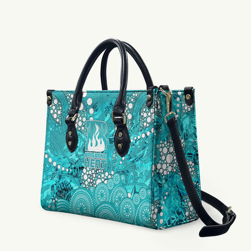 Brisbane Heat Leather Bag Graffiti Urban Aboriginal Dot Abstract Design