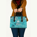 Brisbane Heat Leather Bag Graffiti Urban Aboriginal Dot Abstract Design