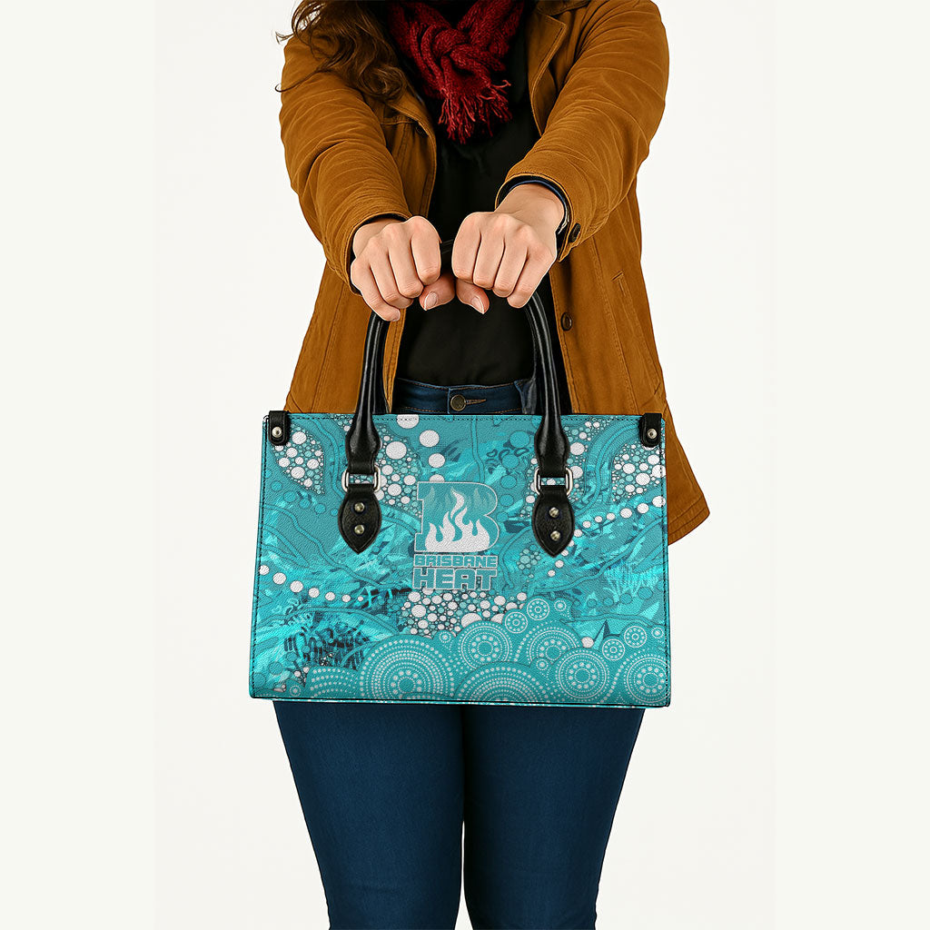 Brisbane Heat Leather Bag Graffiti Urban Aboriginal Dot Abstract Design