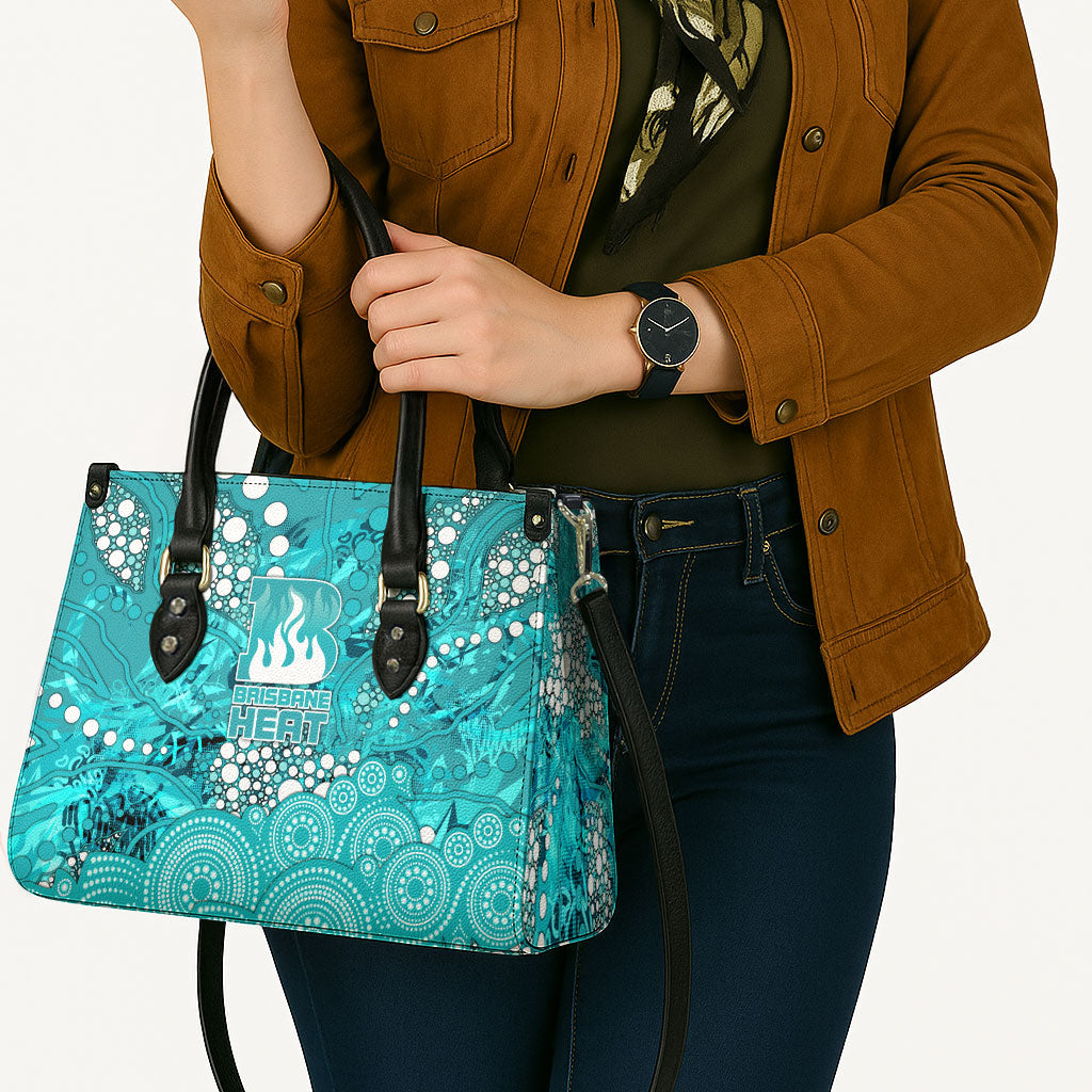 Brisbane Heat Leather Bag Graffiti Urban Aboriginal Dot Abstract Design