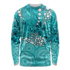 Brisbane Heat Long Sleeve Shirt Graffiti Urban Aboriginal Dot Abstract Design