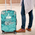 Brisbane Heat Luggage Cover Graffiti Urban Aboriginal Dot Abstract Design