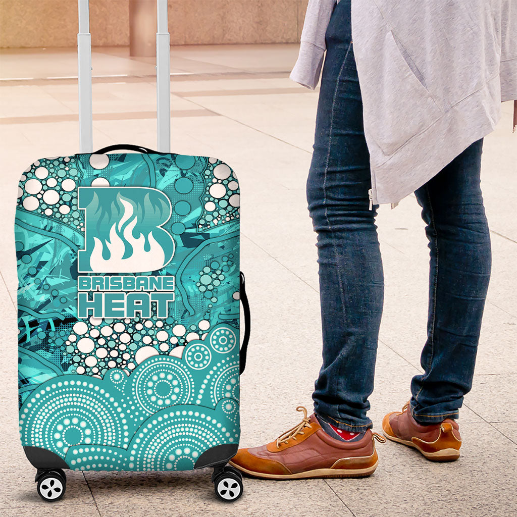 Brisbane Heat Luggage Cover Graffiti Urban Aboriginal Dot Abstract Design