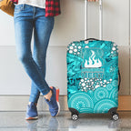 Brisbane Heat Luggage Cover Graffiti Urban Aboriginal Dot Abstract Design