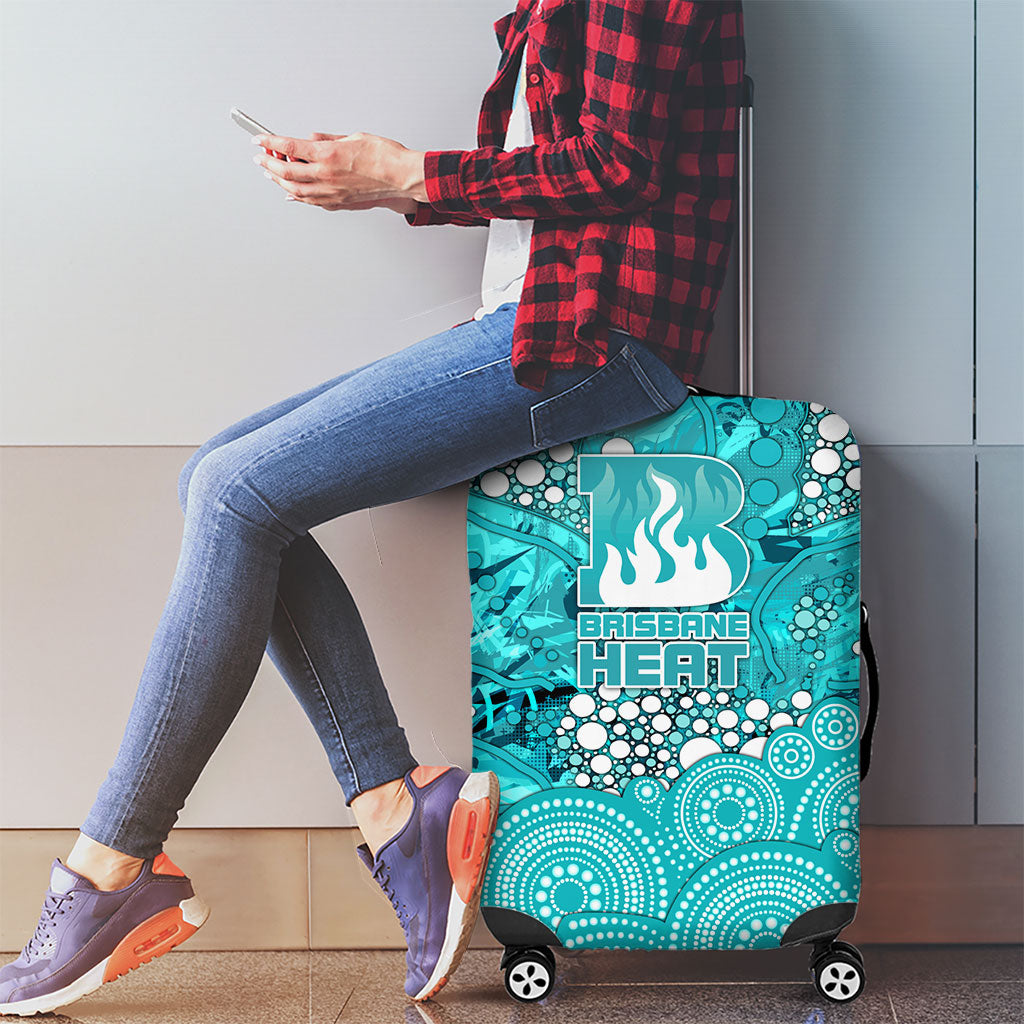 Brisbane Heat Luggage Cover Graffiti Urban Aboriginal Dot Abstract Design