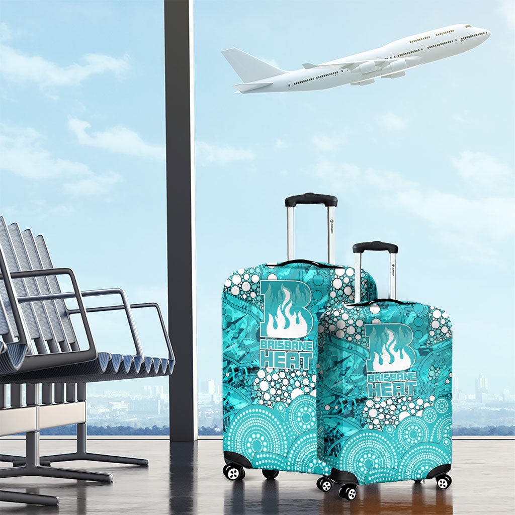 Brisbane Heat Luggage Cover Graffiti Urban Aboriginal Dot Abstract Design