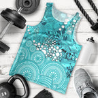 Brisbane Heat Men Tank Top Graffiti Urban Aboriginal Dot Abstract Design