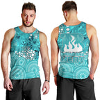 Brisbane Heat Men Tank Top Graffiti Urban Aboriginal Dot Abstract Design