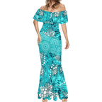Brisbane Heat Mermaid Dress Graffiti Urban Aboriginal Dot Abstract Design
