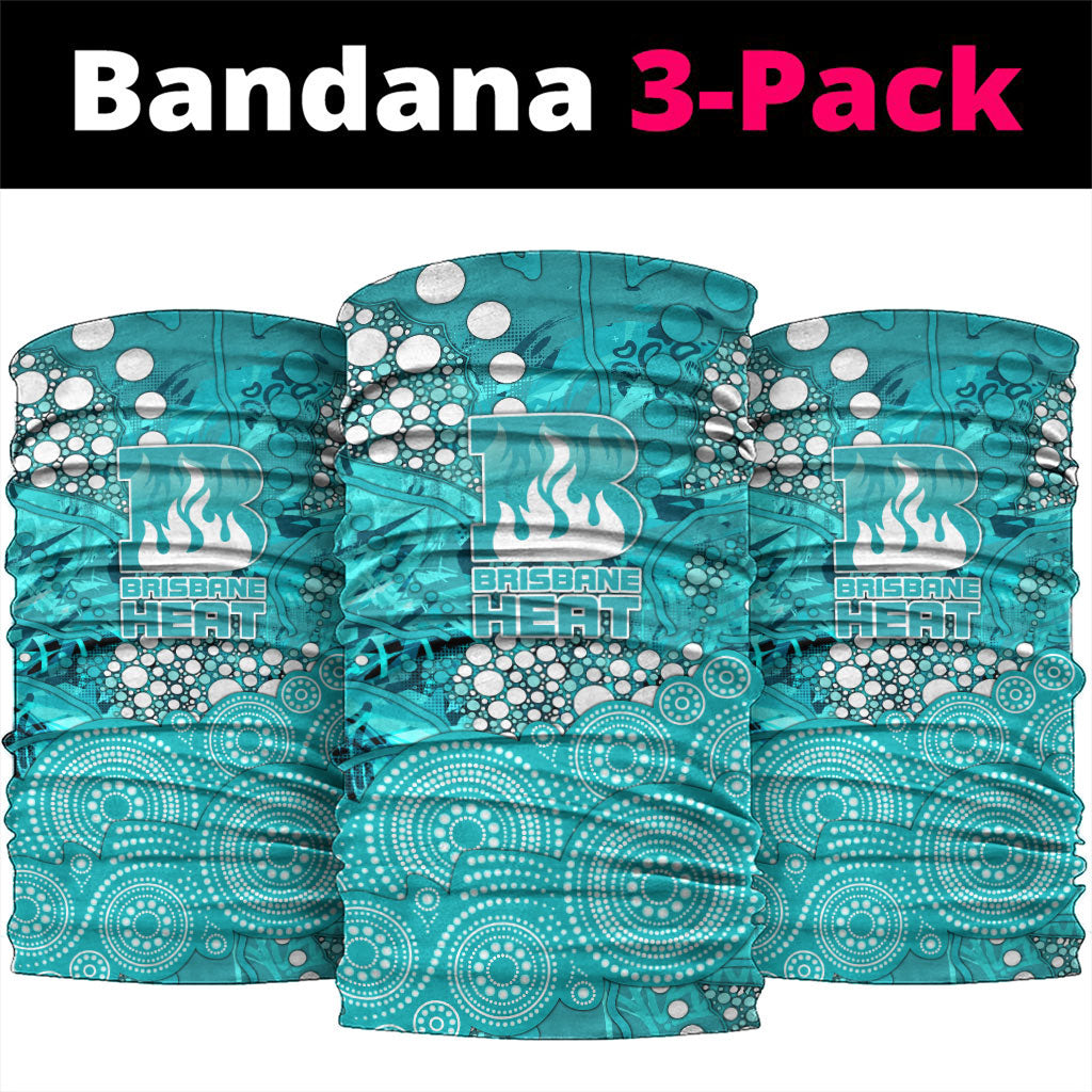 Brisbane Heat Neck Gaiter Graffiti Urban Aboriginal Dot Abstract Design