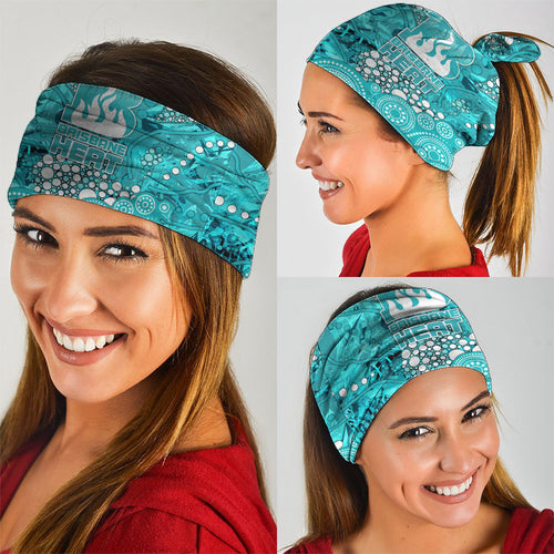 Brisbane Heat Neck Gaiter Graffiti Urban Aboriginal Dot Abstract Design