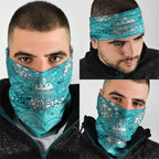 Brisbane Heat Neck Gaiter Graffiti Urban Aboriginal Dot Abstract Design